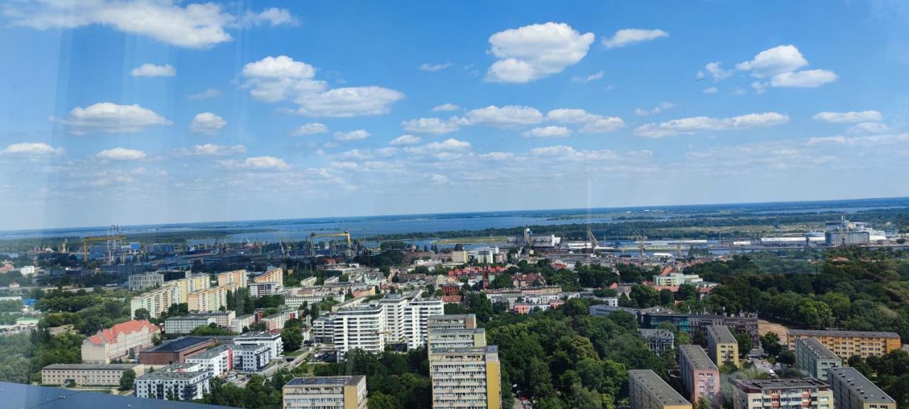 Aleda Hanza 14 Floor, Balkon Stettin Exterior foto