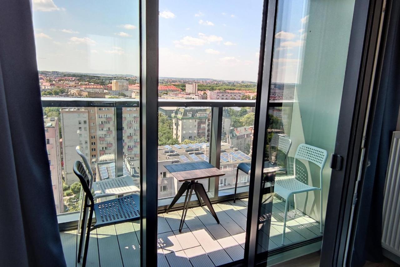 Aleda Hanza 14 Floor, Balkon Stettin Exterior foto