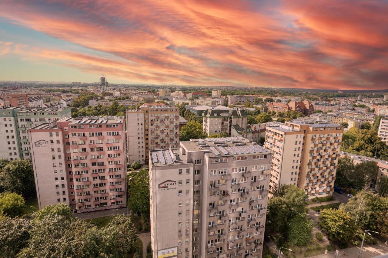 Aleda Hanza 14 Floor, Balkon Stettin Exterior foto